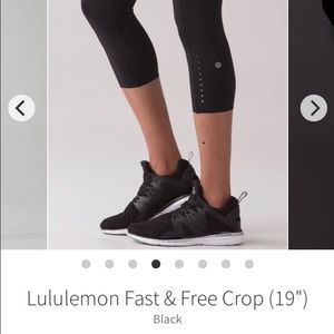 Lululemon fast and free crops 4